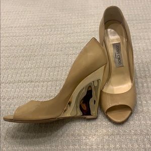 Jimmy Choo peep toe wedge